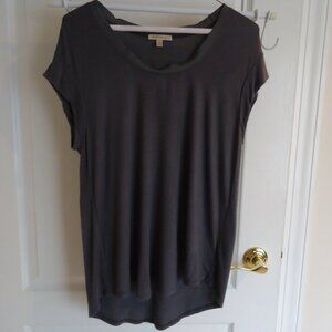 Anthropologie Bordeaux T Shirt L Gray